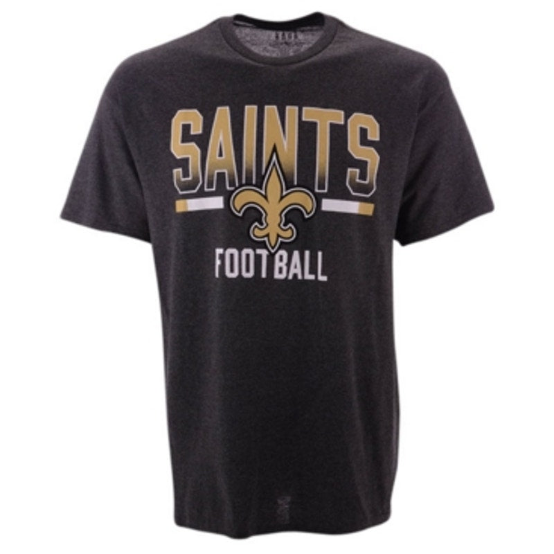 Junk Food New Orleans Saints Comeback T-Shirt Charcoal Gray Mens Large