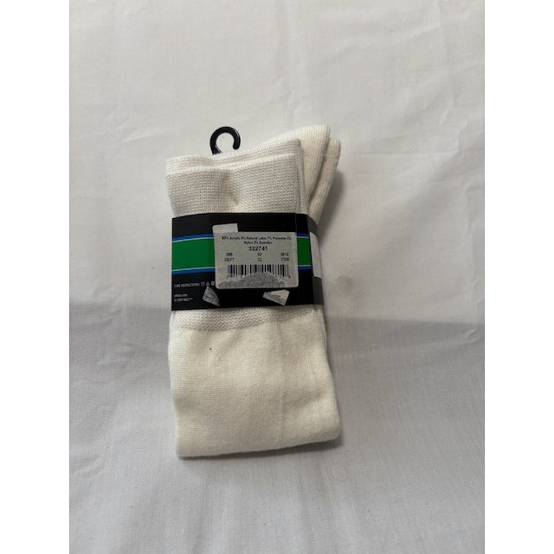 Adidas MLS Soccer Socks Over The Calf White/Black Youth LG Shoe Size 13-4