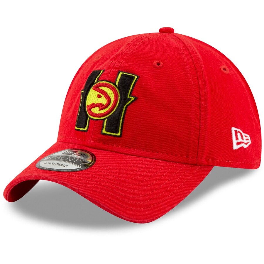 New Era 9Twenty  Atlanta Hawks Team Logo Back Half Series Cap Red Mens OSFM
