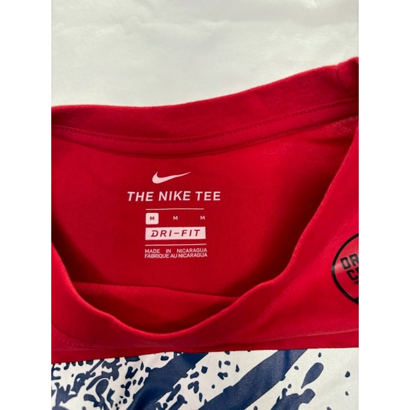Nike Dri-Fit NY Giants Football Graphic T-Shirt Short Sleeve Red Mens Size M