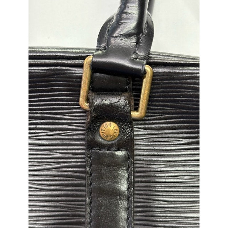 Louis Vuitton LV Epi Leather Briefcase Business Bag Attache Laptop Case Black