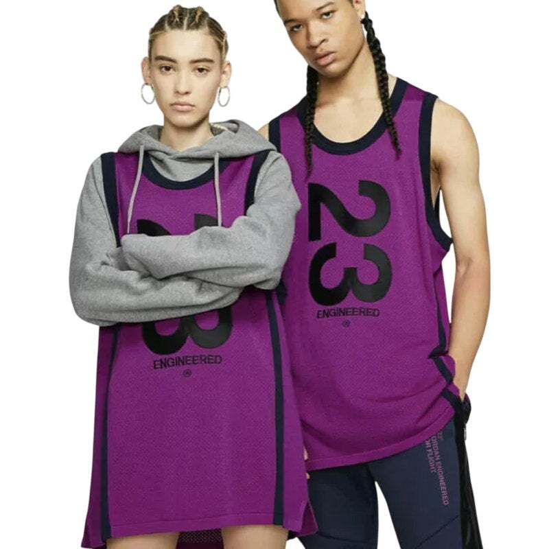 Nike Air Jordan 23 Engineered Basketball Jersey Standard Fit Purple Mens Size L