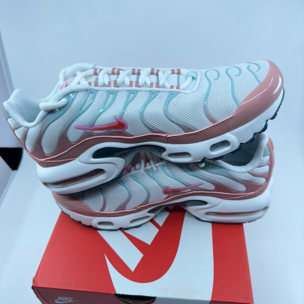 Nike Air Max Plus GS Youth Girls Sneakers White Siren Red Red Stardust Size 4.5Y