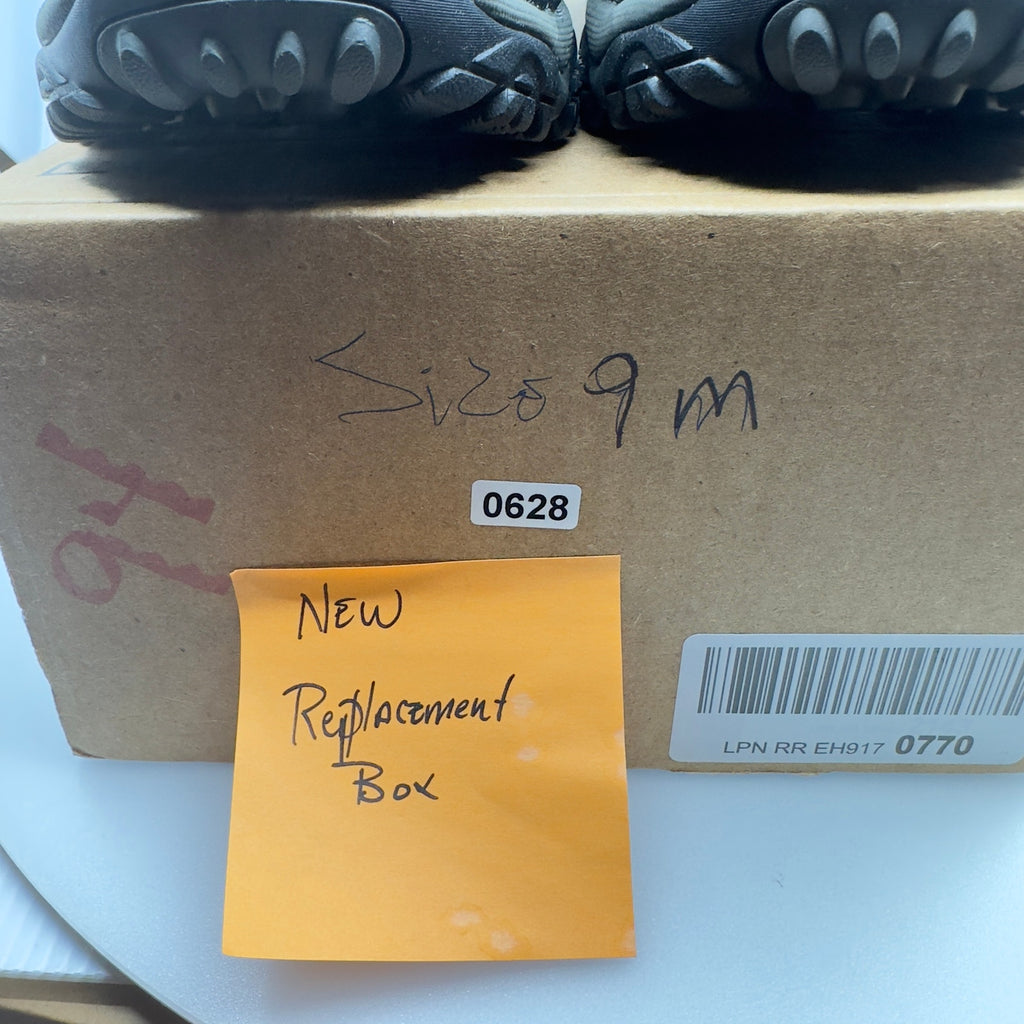 Merrell Mens Moab Adventure Moc Hiking Leather Slip On Shoes Black Size 9