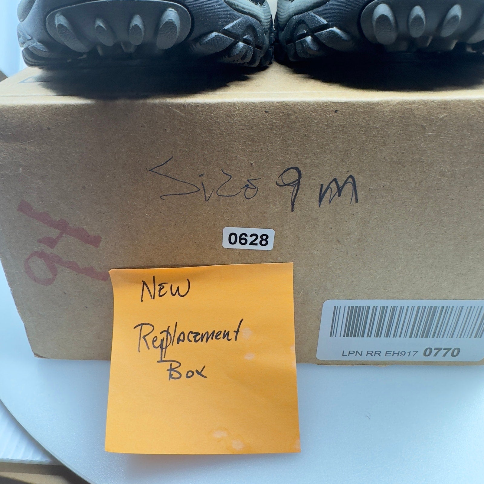 Merrell Mens Moab Adventure Moc Hiking Leather Slip On Shoes Black Size 9
