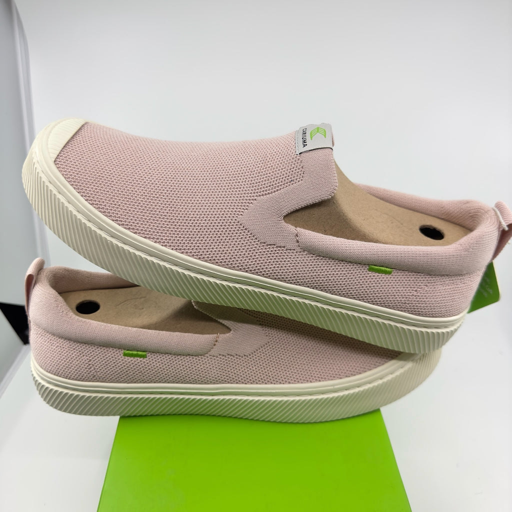 Cariuma Unisex Ibi Slip-On Casual Sneaker Shoes Round Toe Rose Knit Size 10/11.5
