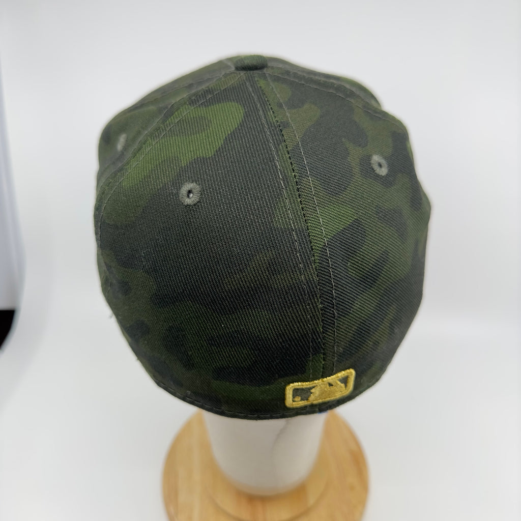New Era Mens Miami Marlins AFD Flex Fitted Hat On Field 59FIFTY Green Size 7 1/4