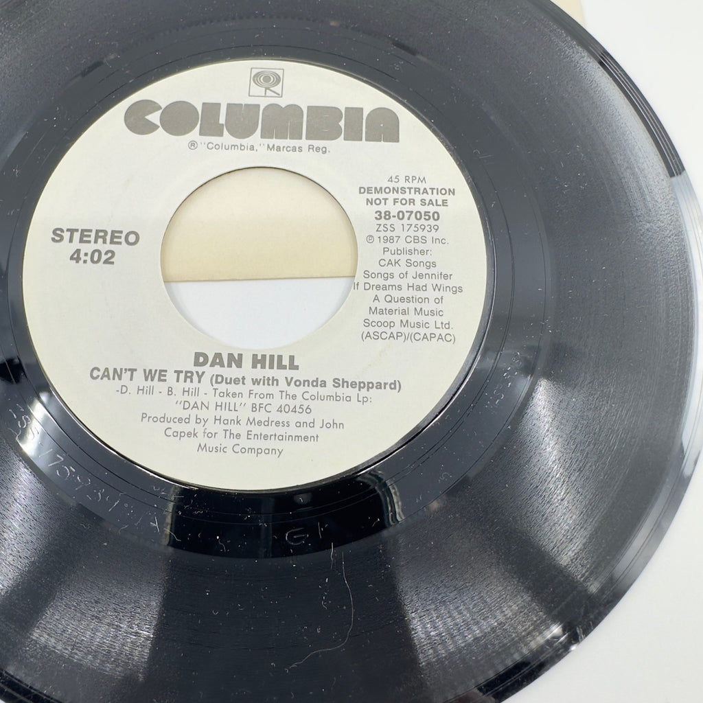 Dan Hill With Vonda Shepard Can't We Try Vinyl Record Album