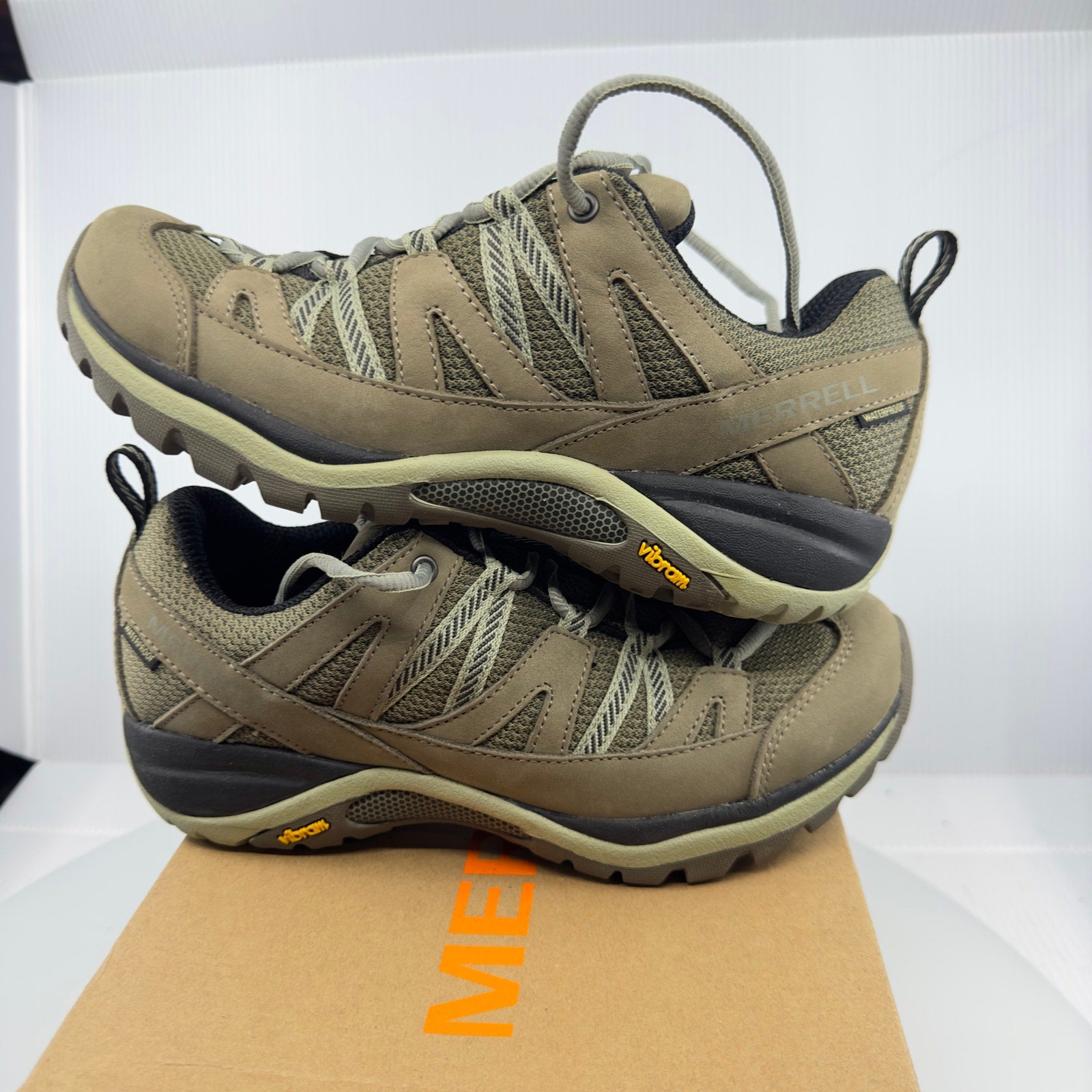 Merrell Womens Siren Sport 3 Hiking Shoes Waterproof J035328 Brindle Tea 8M NIB