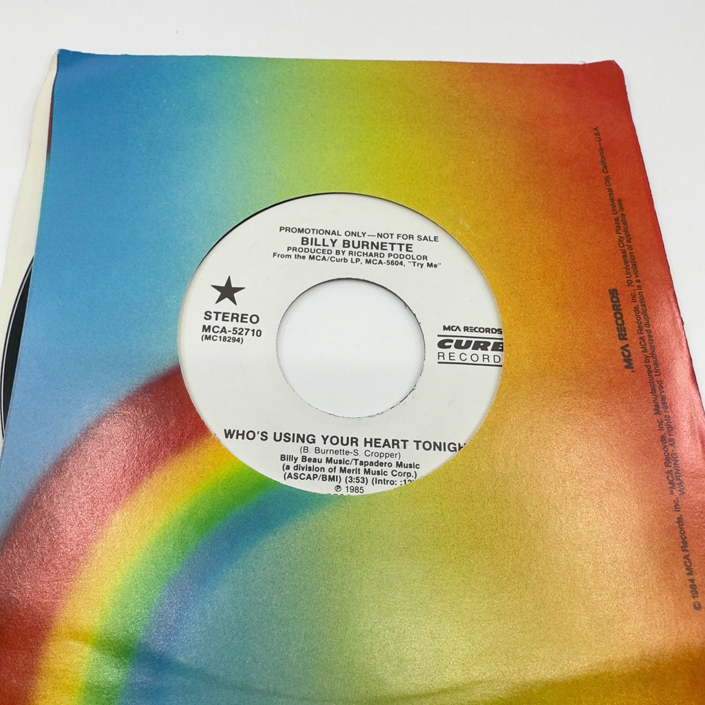 Billy Burnette - Who's Using Your Heart Tonight - LP, Vinyl Records