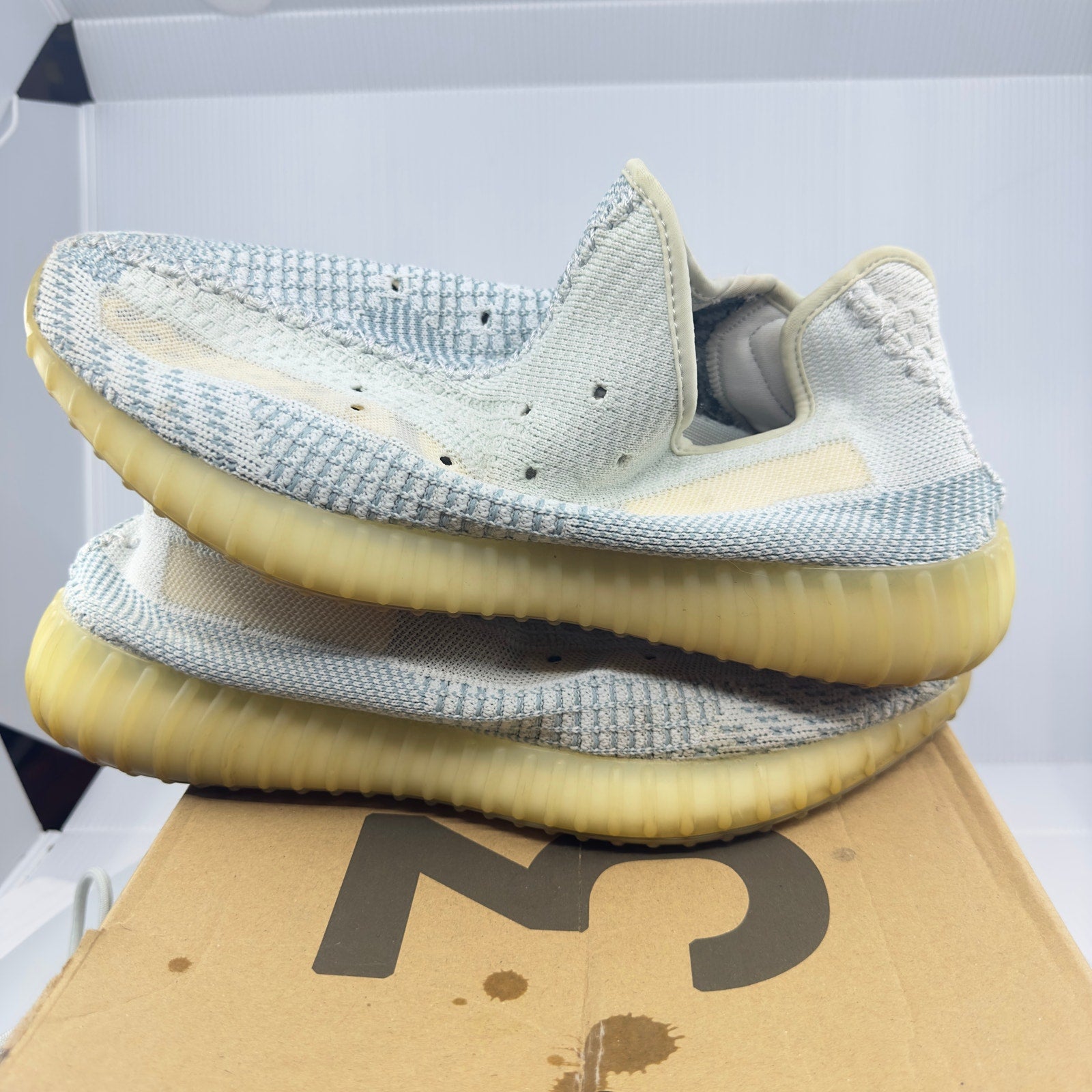 Adidas Mens Yeezy Boost 350 V2 FW3043 Shoes Cloud White (Non-Reflective) Size 11