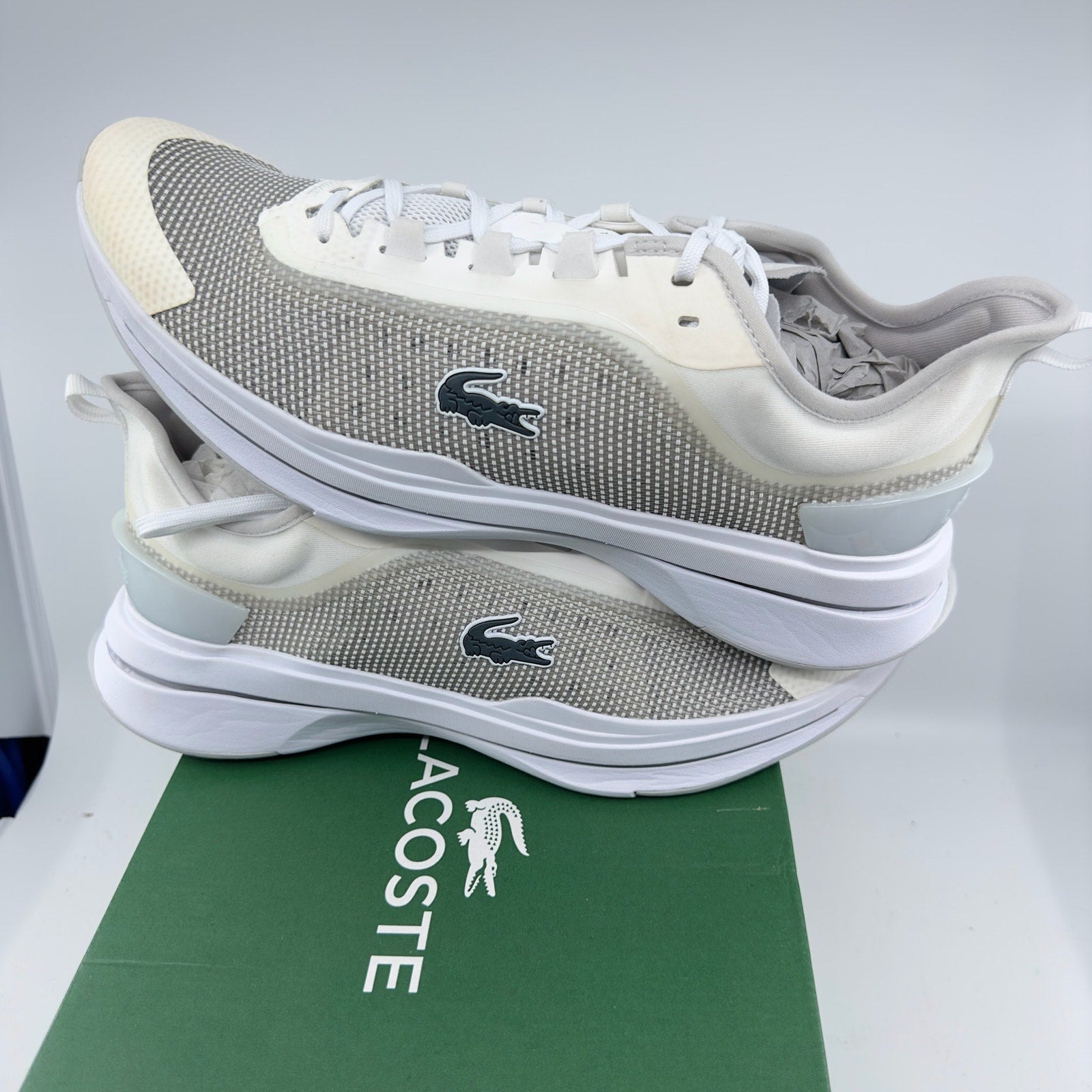 Lacoste Run Spin Ultra 0921 1 Sfa Sports Shoes Textile White Womens Size 11.5