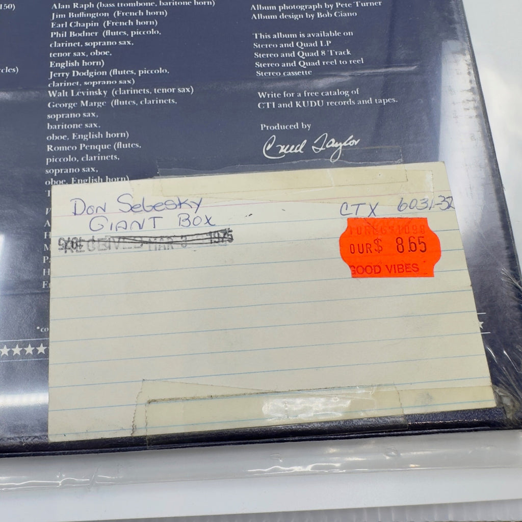 Don Sebesky Giant Box Vinyl Record Album New - LP, Vinyl Records