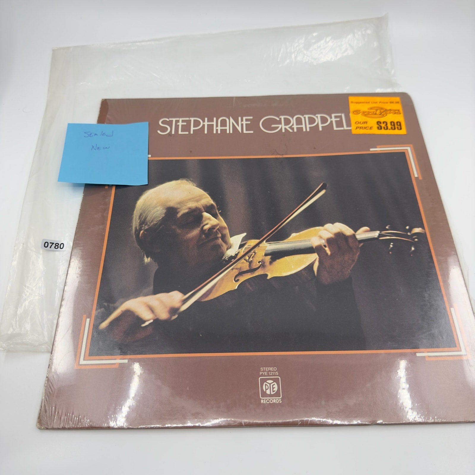 Pye Records Stephane Grappelli 1973 Vinyl Record Album new