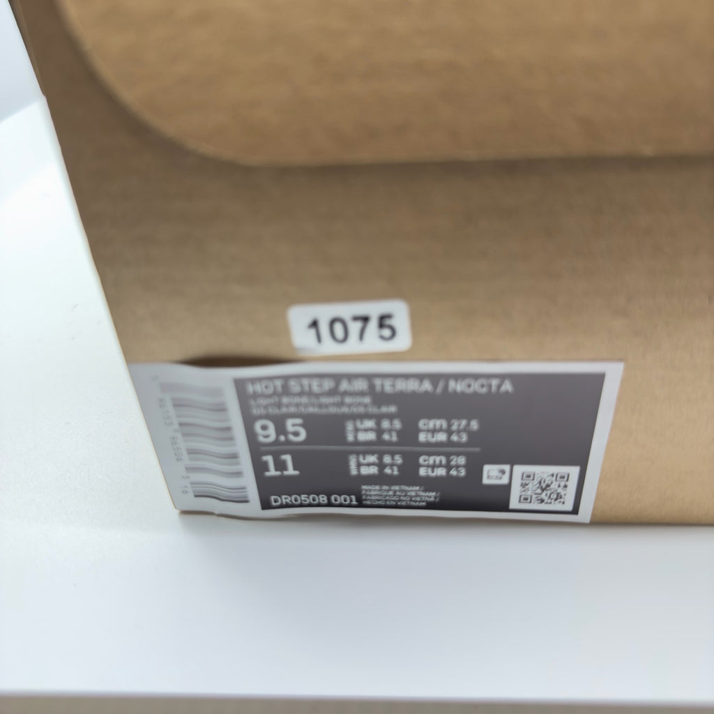 Nike X NOCTA Hot Step Air Terra Sneaker Shoes DR0508-001 Light Bone Size 9.5