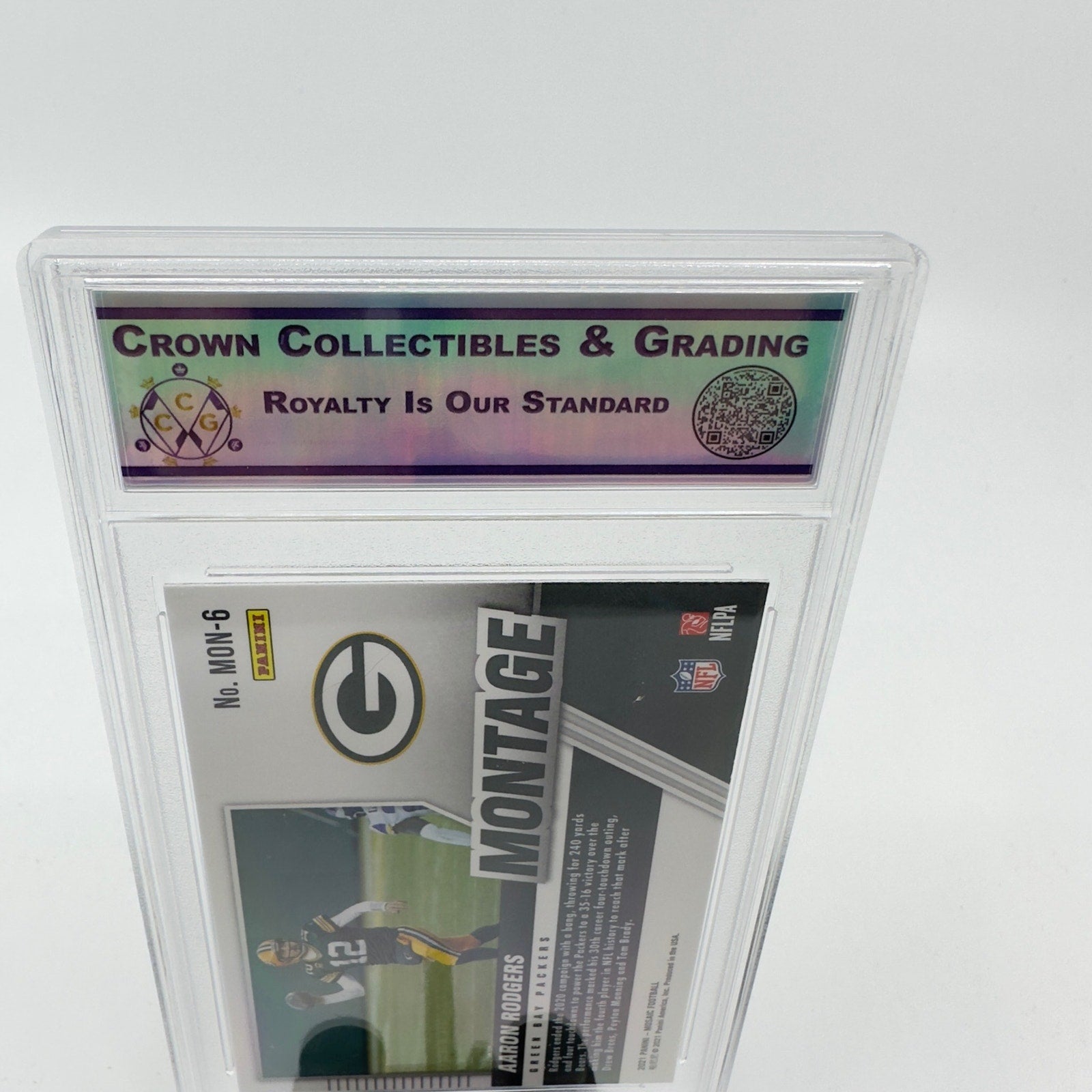 2021 Panini Mosaic Montage Football Aaron Rodgers Packers MINT Grade 9