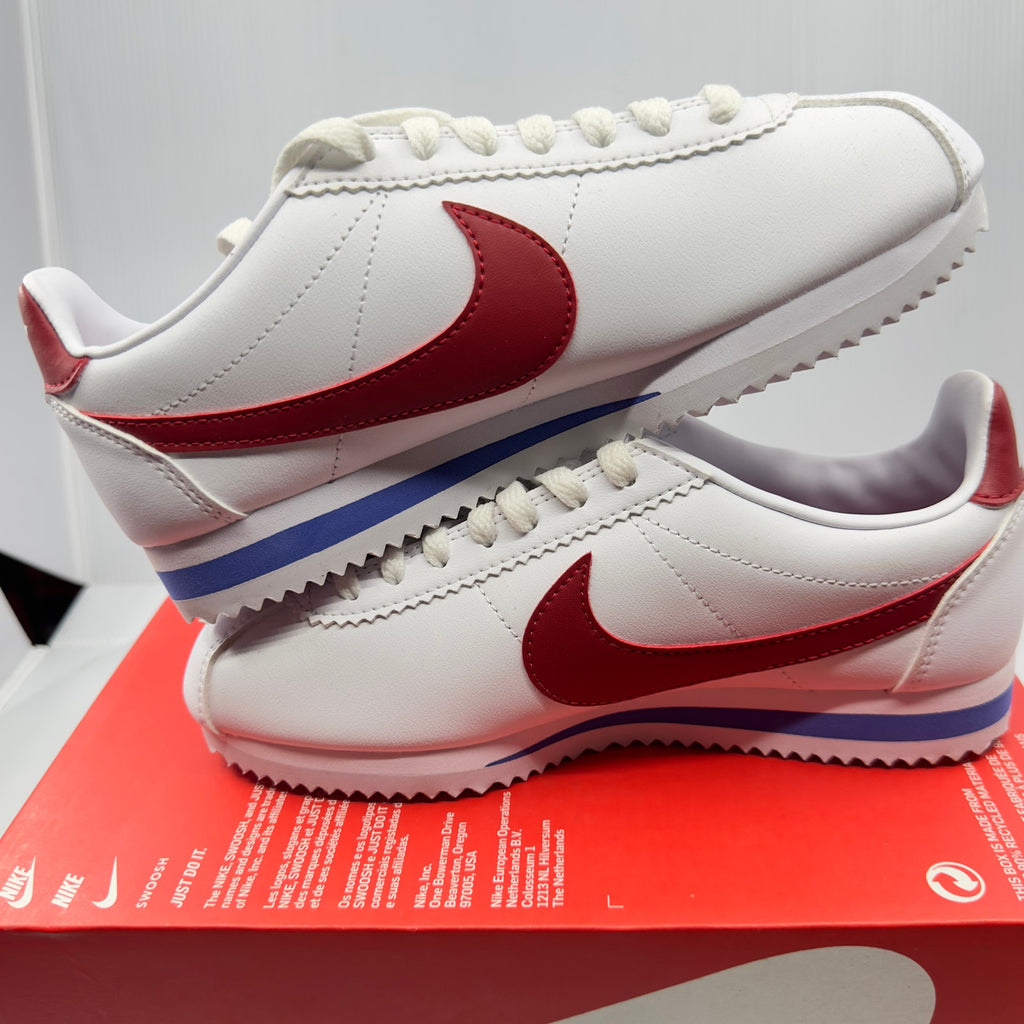 Nike Womens Shoes Cortez Classic Low Leather Athletic Sneakers White Size 5.5