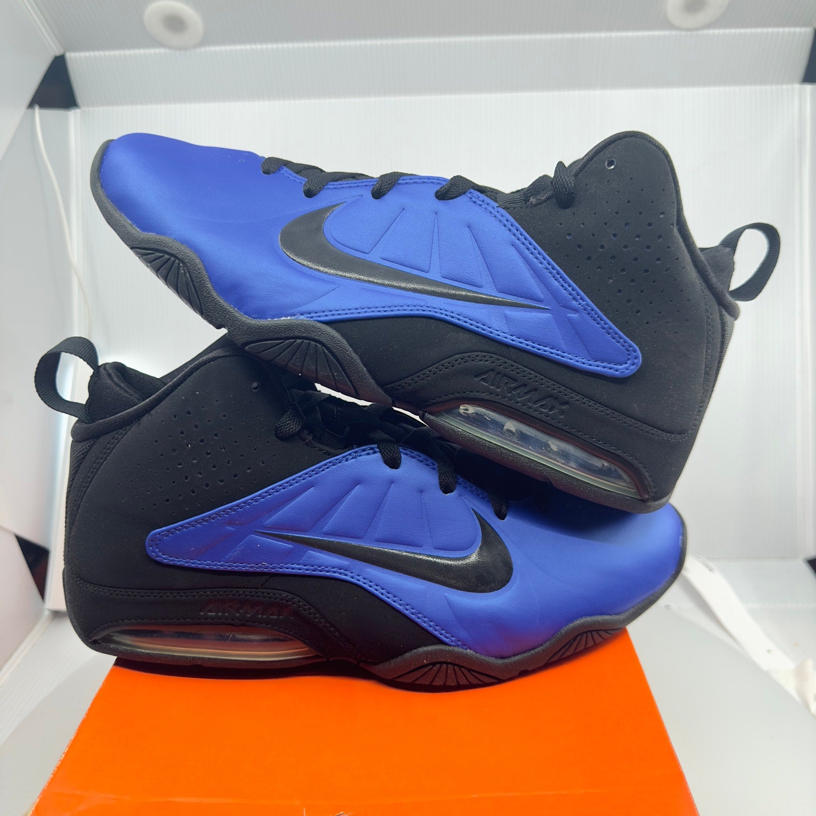Nike Mens Air Max Pure Game Basketball Shoes Blue/Black Size 9.5 454092-004
