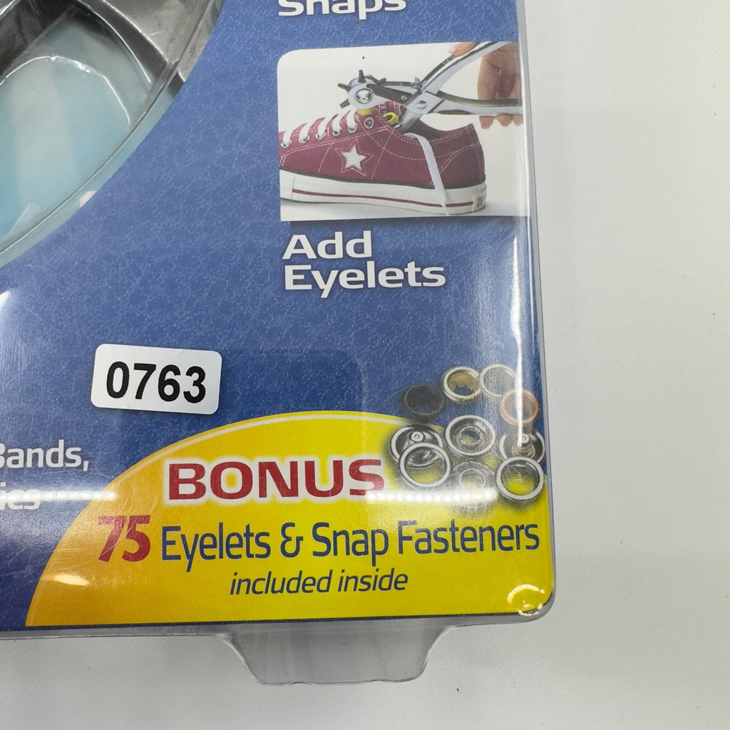ROTO PUNCH Complete Home Mending Solution 5 Different Hole Sizes 75 Eyelets
