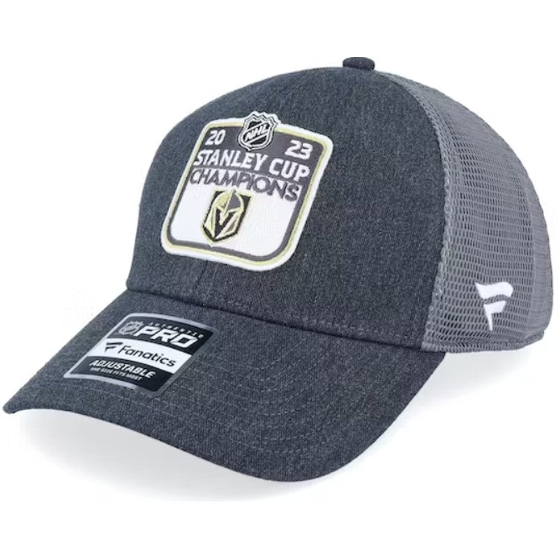 Fanatics Mens Cap Vegas Golden Knights Locker Room Stanley Cup Champions Gray OS