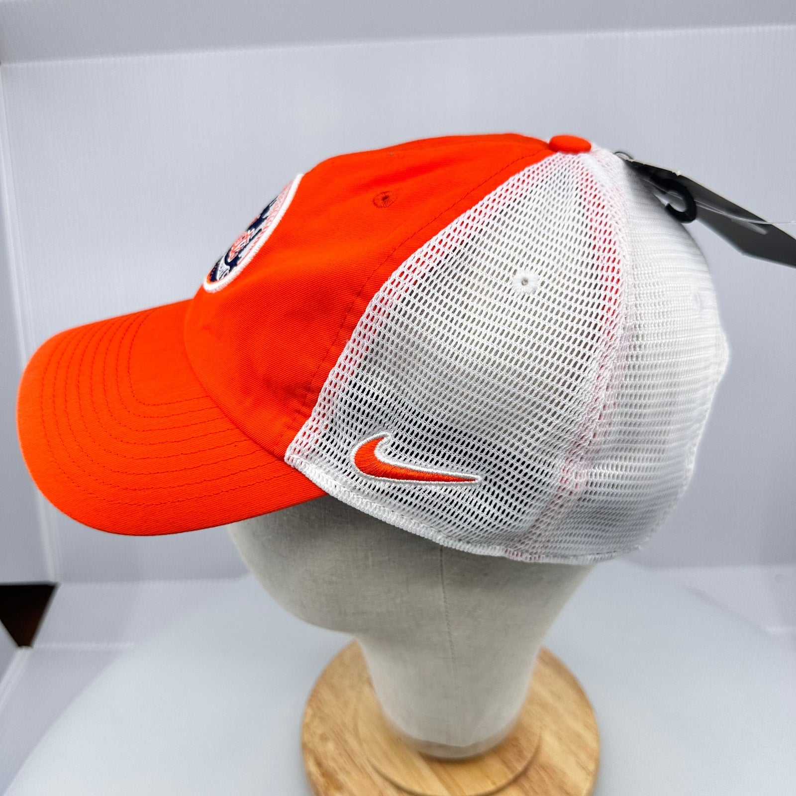 Mitchell & Ness Mens MLB NY Mets Vintage Classic Logo Snapback Cap Orange Sz OS