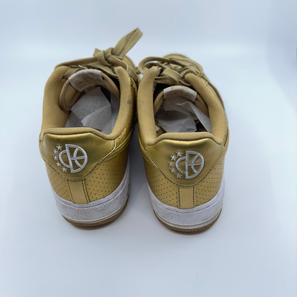 Nike Mens Sneakers Air Force 1 Low '07 LV8 718152-700 Lace Up Gold Size 10