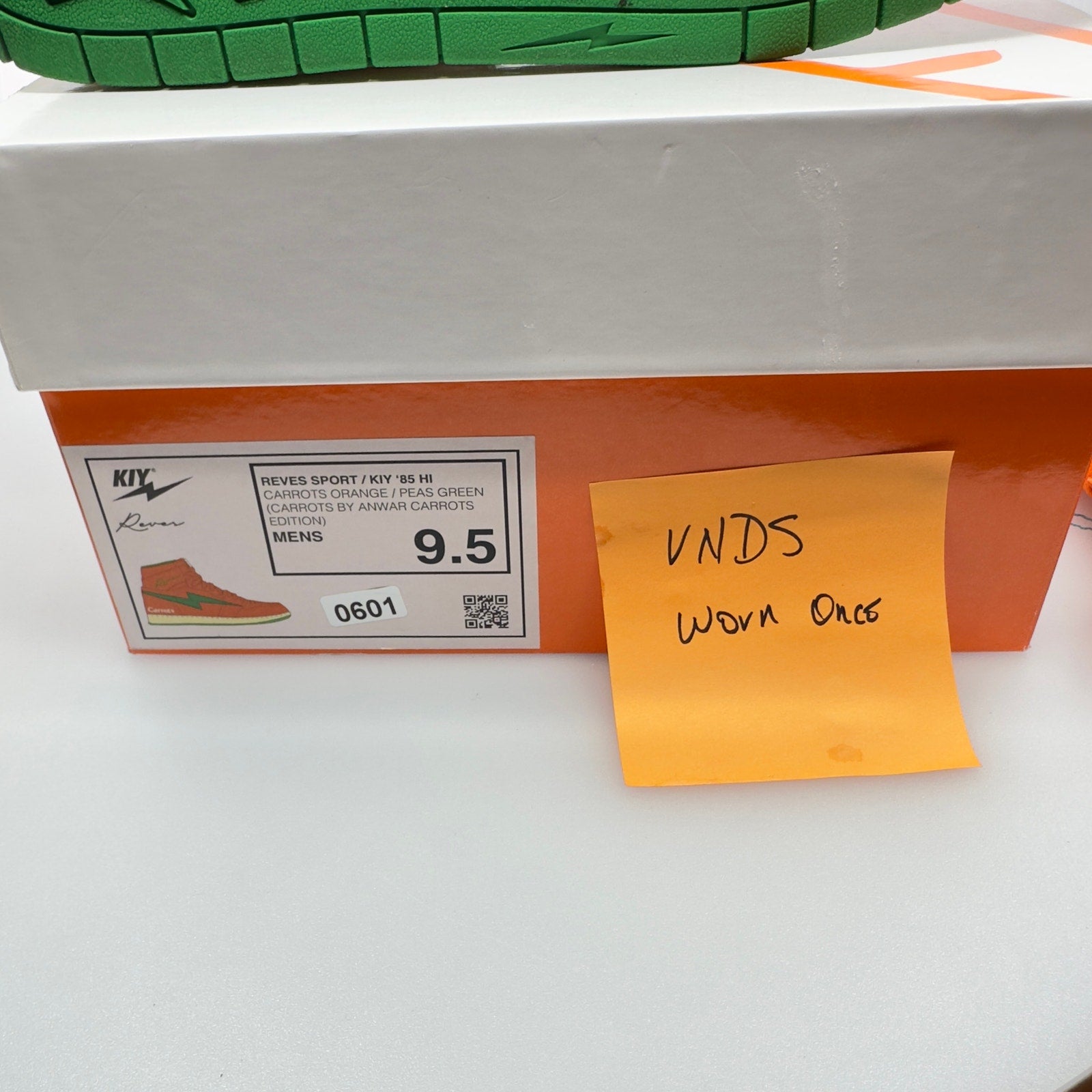 Reves Sport Paris Mens Shoes Kool Kiy '85 Hi Top Athletic Sneakers Orange 9.5