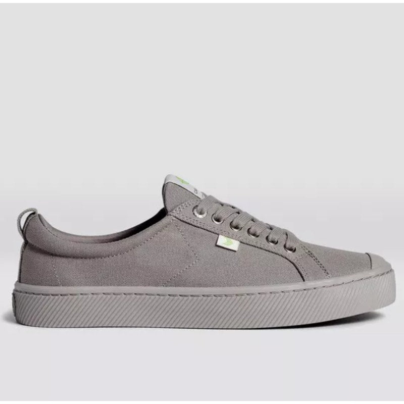 Cariuma Unisex Oca Low Sneaker Shoes Lace-Up All Mystic Grey Canvas Womens 5.5