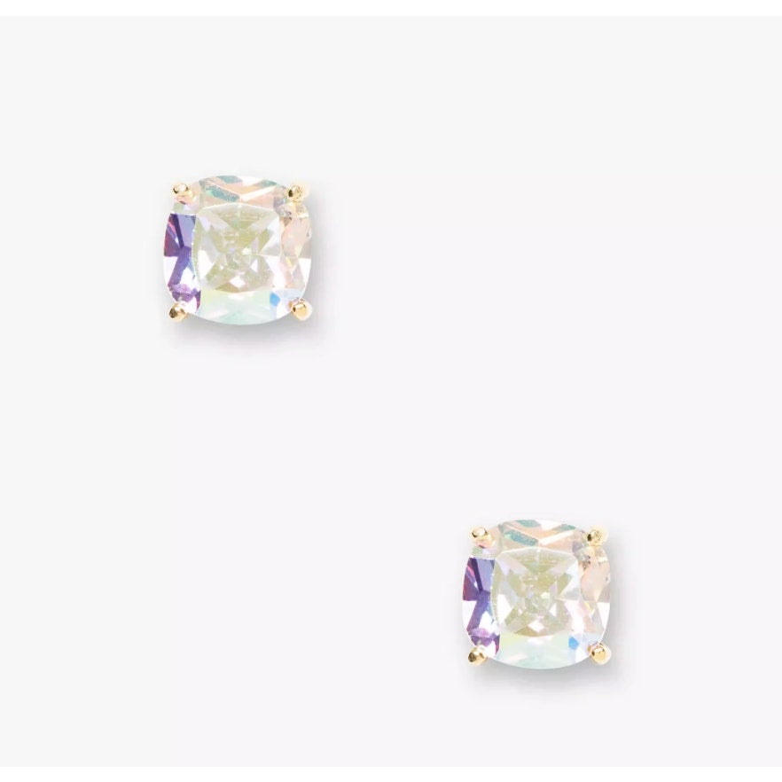 Kate Spade Womens Mini Small Square Stud Earrings AB Gold WBRUD847