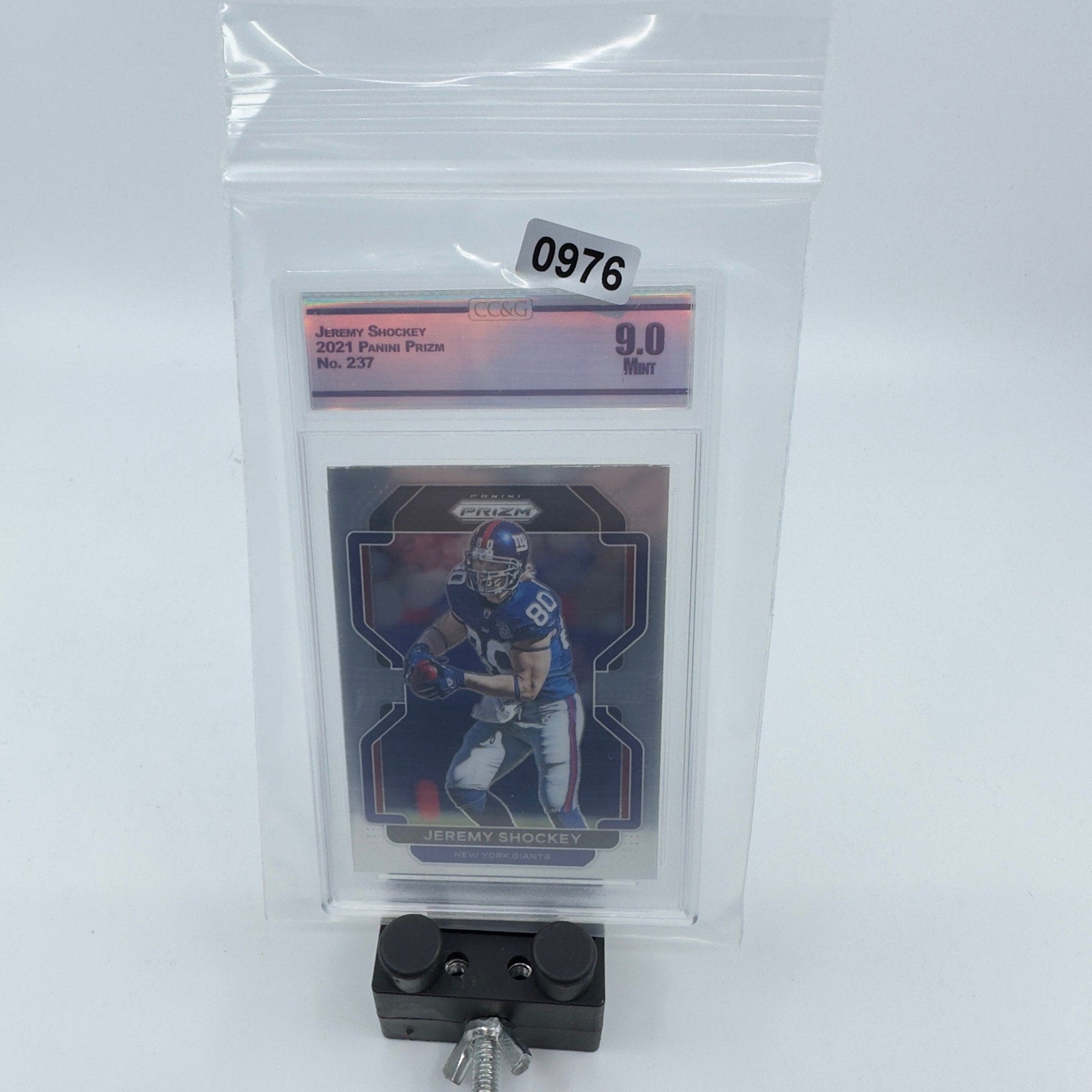 2021 Panini Prizm Football #237 - Jeremy Shockey - New York Giants 3 - Graded 9