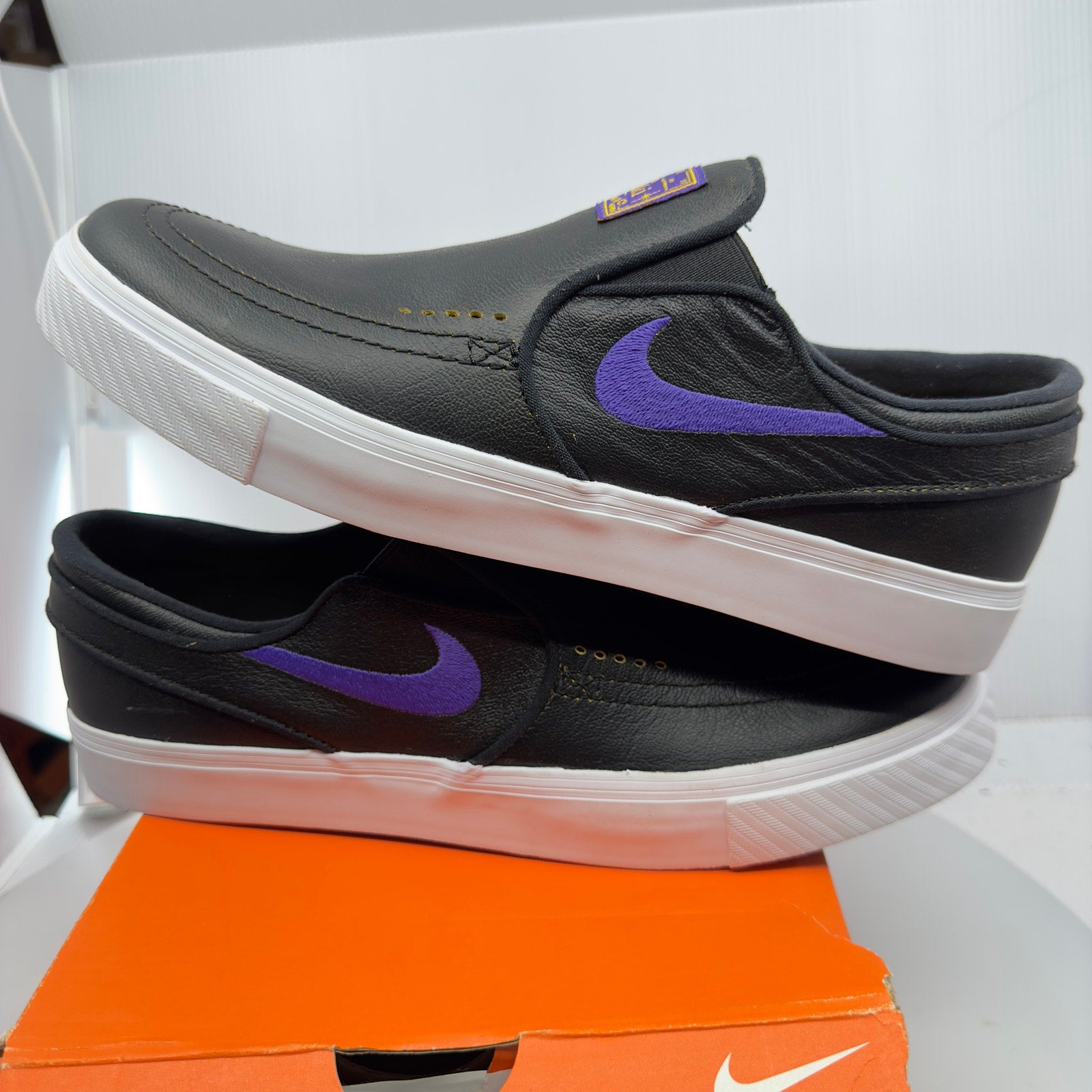 Nike Mens Shoes SB Stefan Janoski NBA Lakers 2019 Black/Purple 10 BQ6396-024
