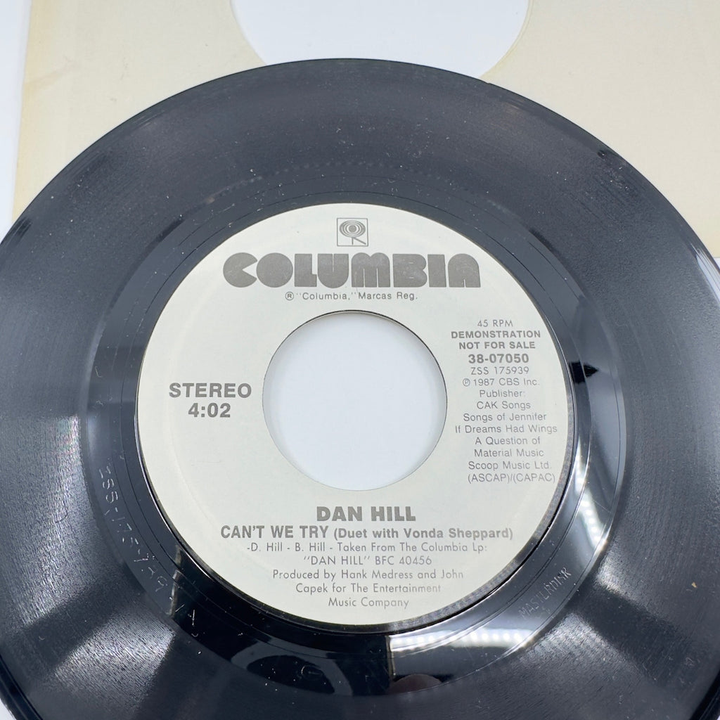 Dan Hill With Vonda Shepard Can't We Try Vinyl Record Album