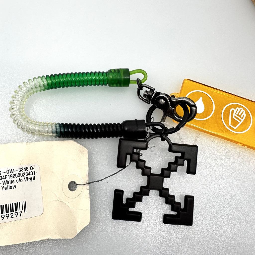 Off-White C/o Virgil Abloh Industrial Y013 Bungee Keyrings Elastic Band Black OS