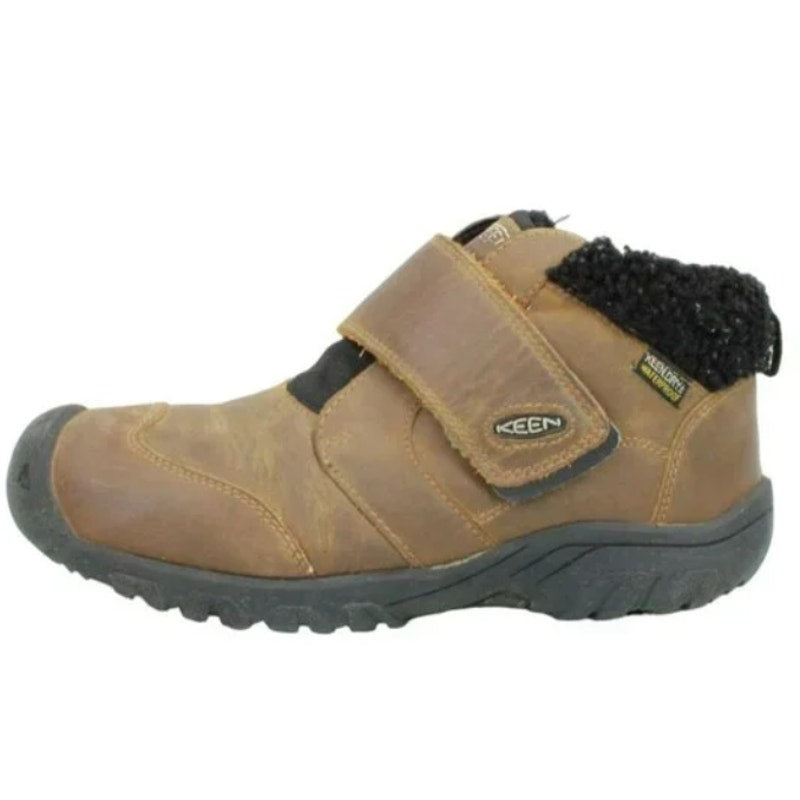 Keen Kids  Chukka Boots Kootenay IV Mid Hook & Loop Ankle Shoes Brown Size 11
