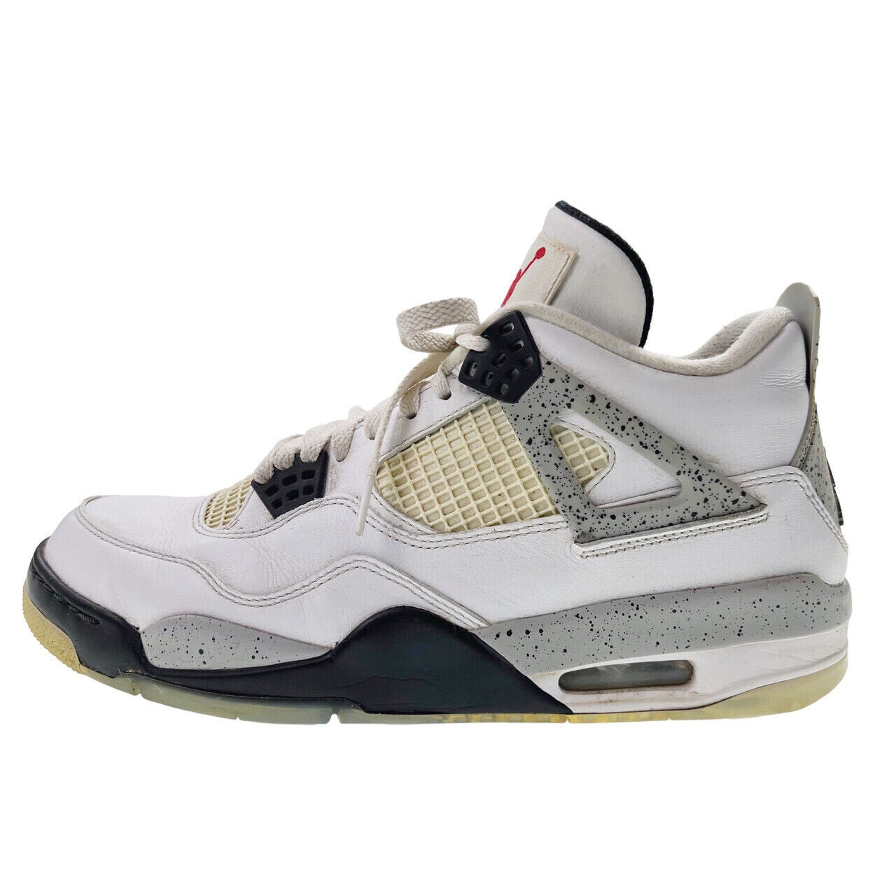 Nike Mens Air Jordan 4 Retro OG Basketball Shoes White/Black Size 9.5 840606-192