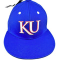 Adidas Men's Hat Flat Brim Snap University of Kansas Jayhawks Blue OSFM