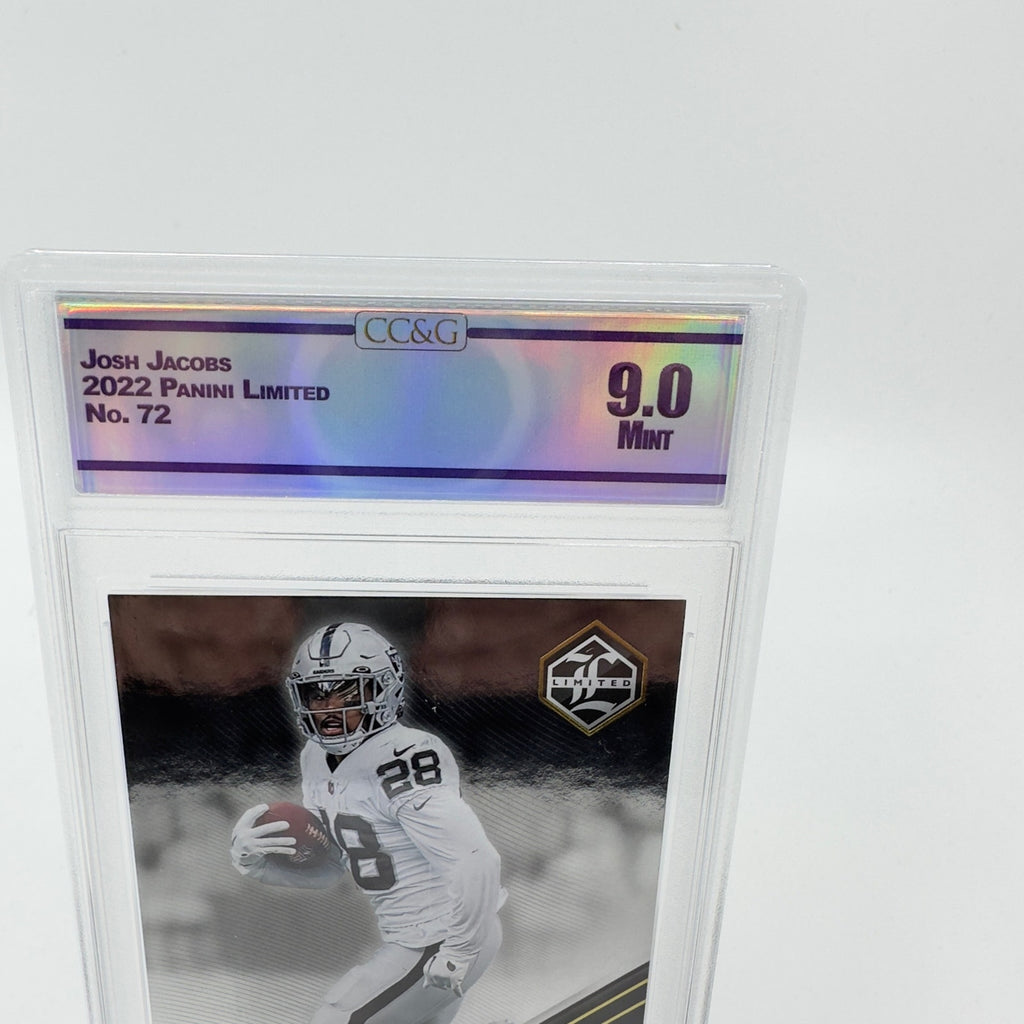 2022 Panini Limited Football #72 Josh Jacobs - Las Vegas Raiders Graded MINT 9.0
