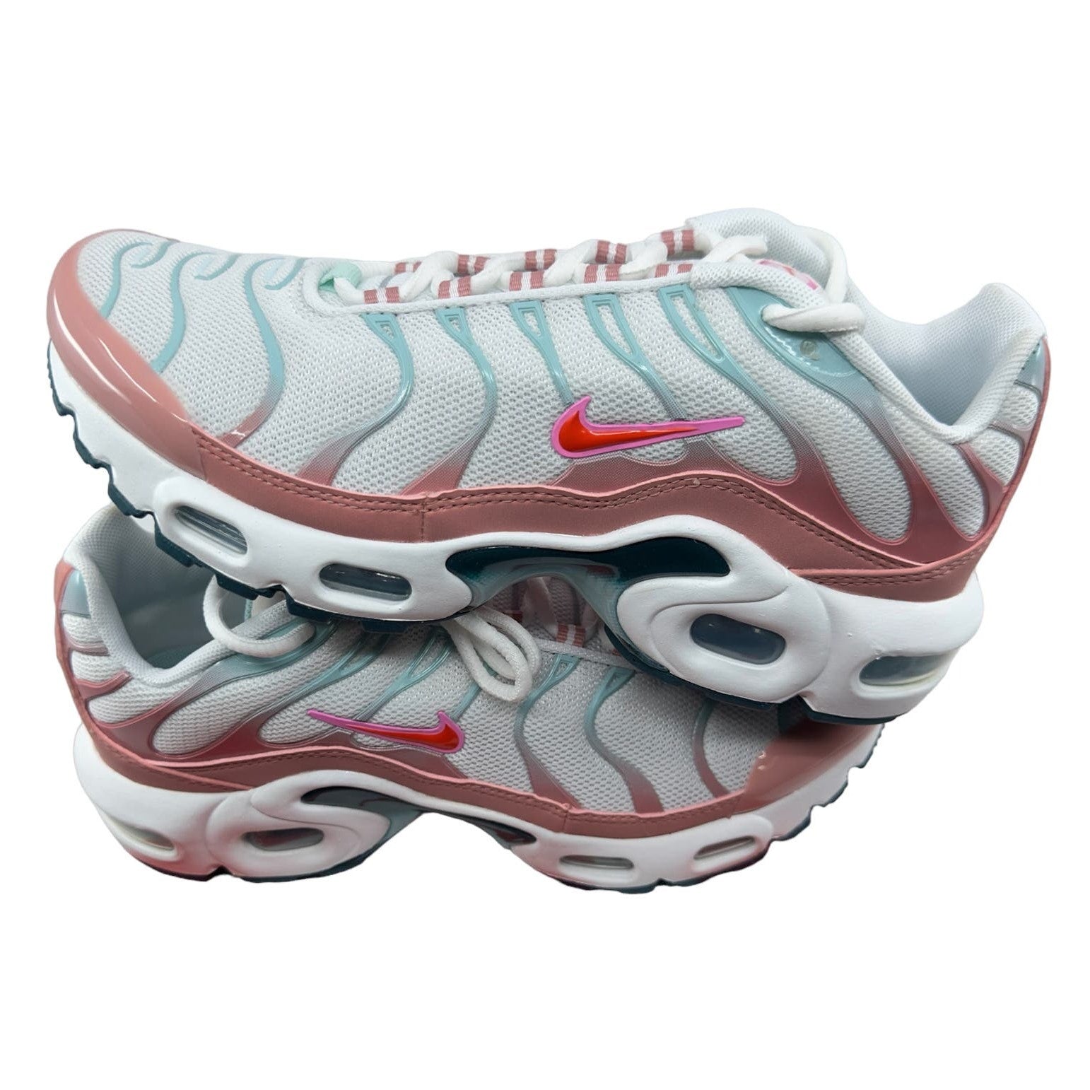 Nike Air Max Plus GS Youth Girls Sneakers White Siren Red Red Stardust Size 4.5Y