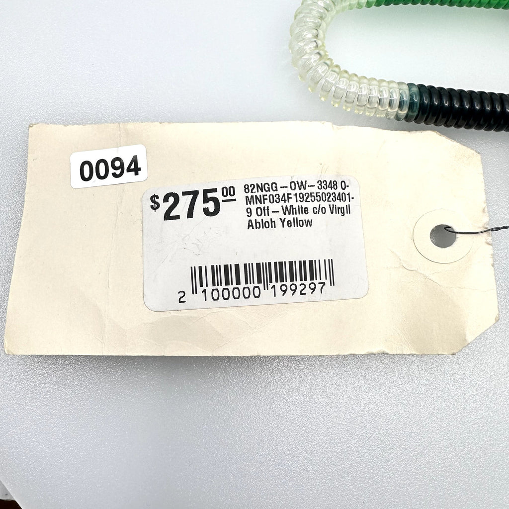 Off-White C/o Virgil Abloh Industrial Y013 Bungee Keyrings Elastic Band Black OS