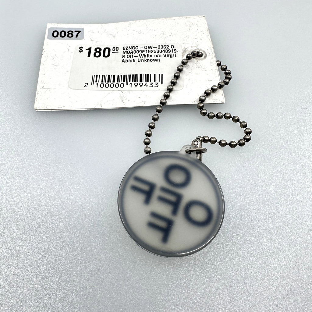 Off-White C/o Virgil Abloh Off Cross Bracelet Embossed Logo Silver Transparent