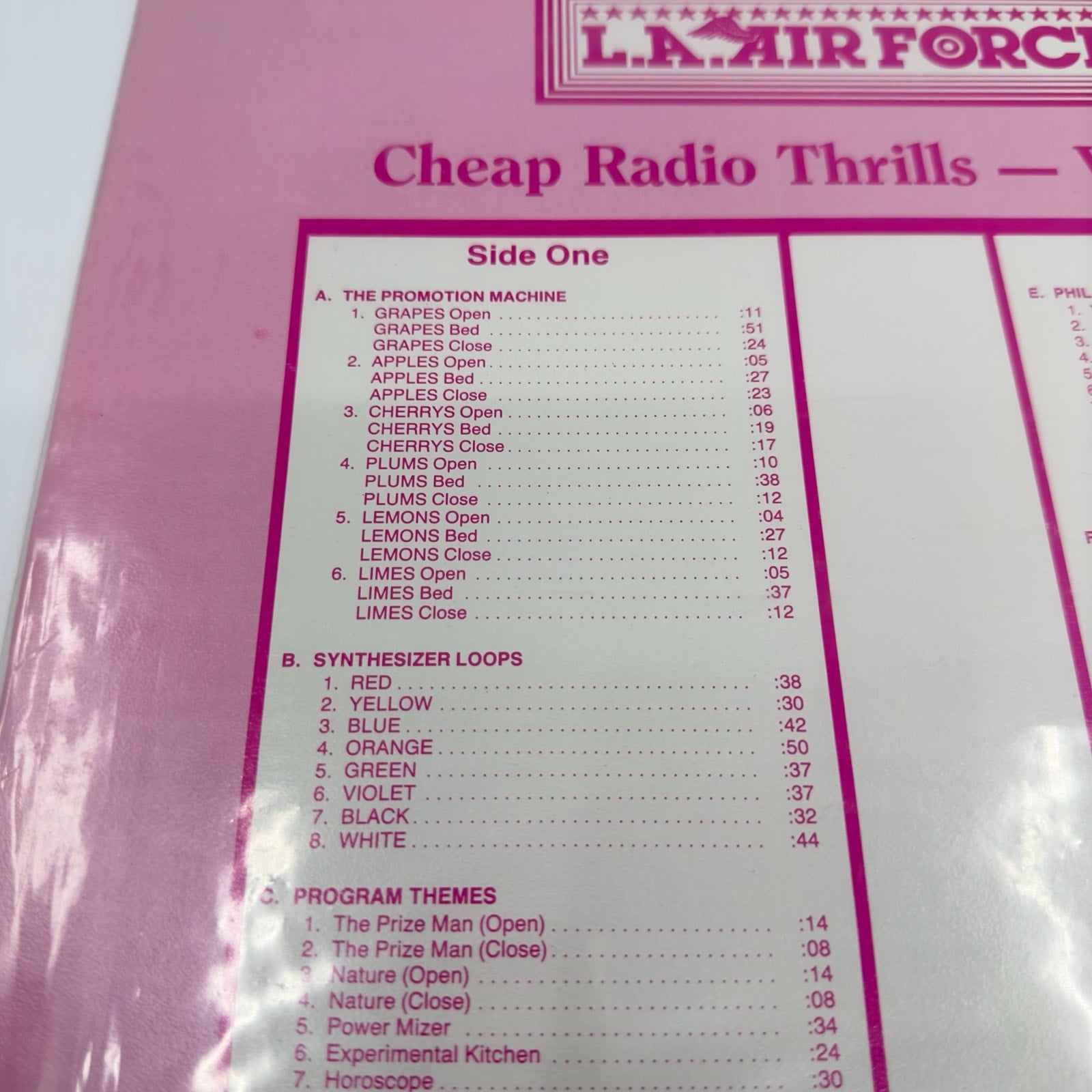 L.A. Airforce - Cheap Radio Thrills 2 - LP, Vinyl Records