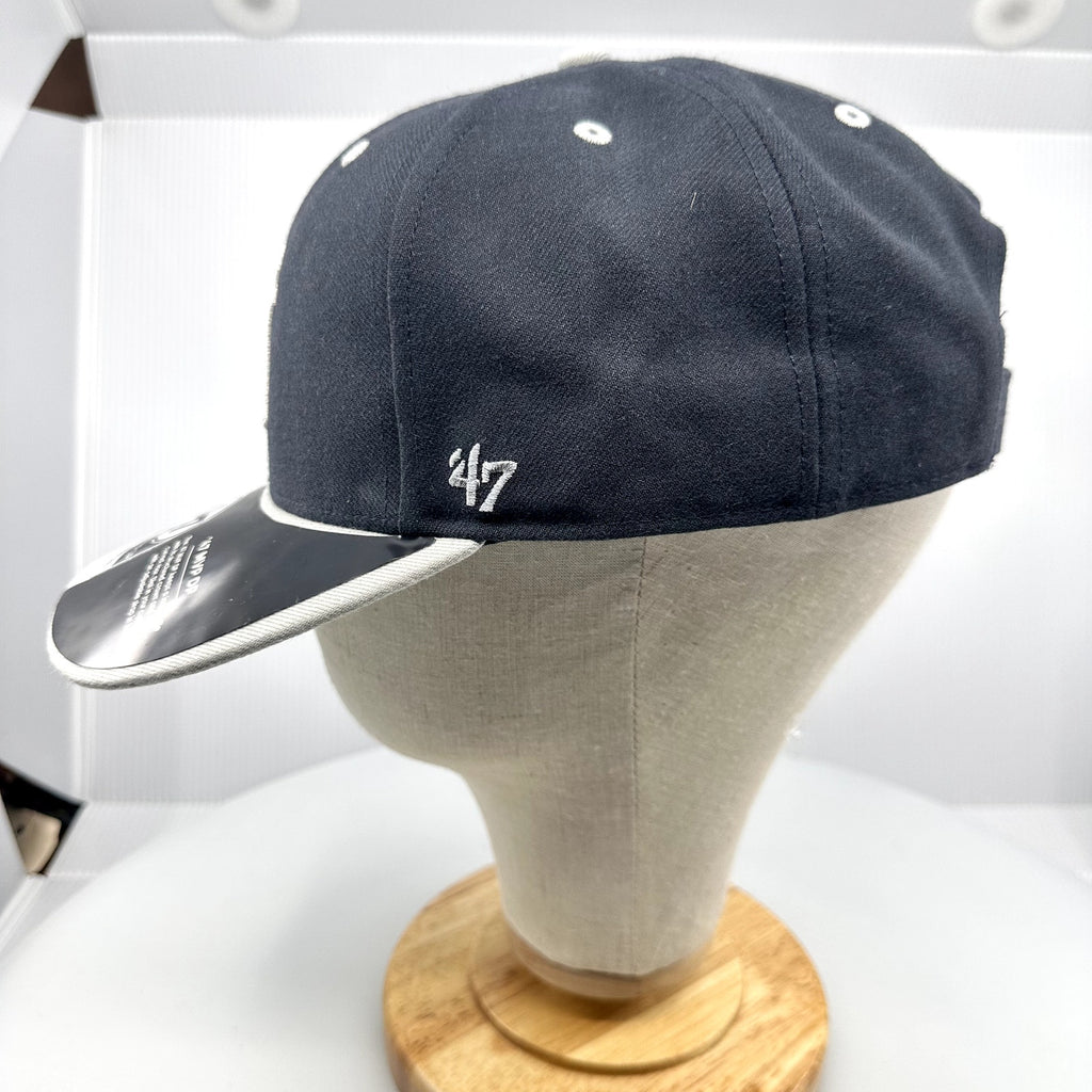 '47 Brand Mens New York Yankees Throwback MLB Adjustable Hat Navy White One Size