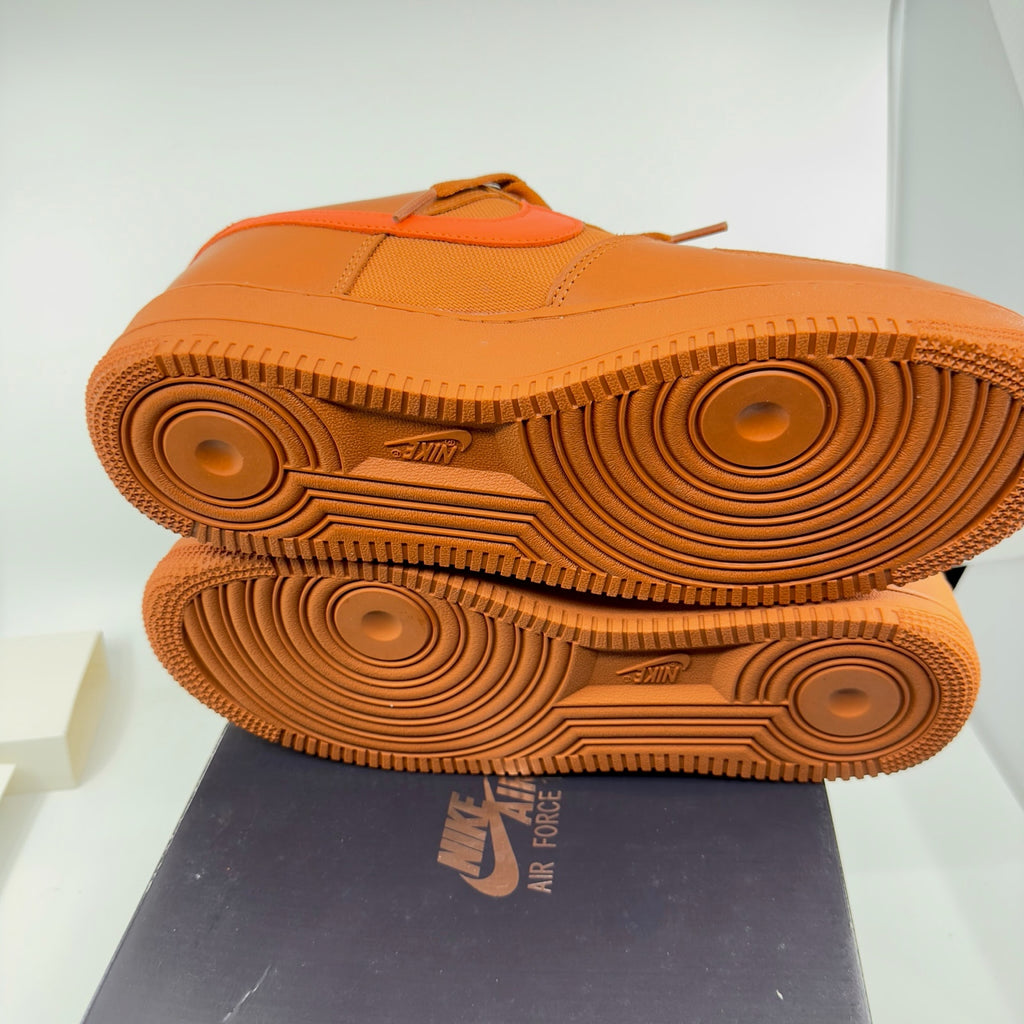 Nike Air Force 1 Goretex Sneaker Shoes Desert Team Orange Size 9.5