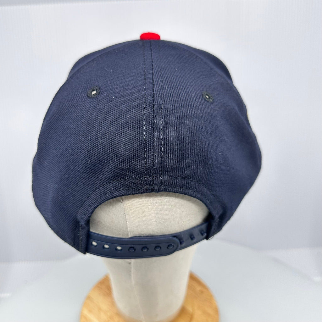 New Era Mens Boston Red Sox Adjustable 9Fifty MLB Straight Brim Cap Blue Sz OS