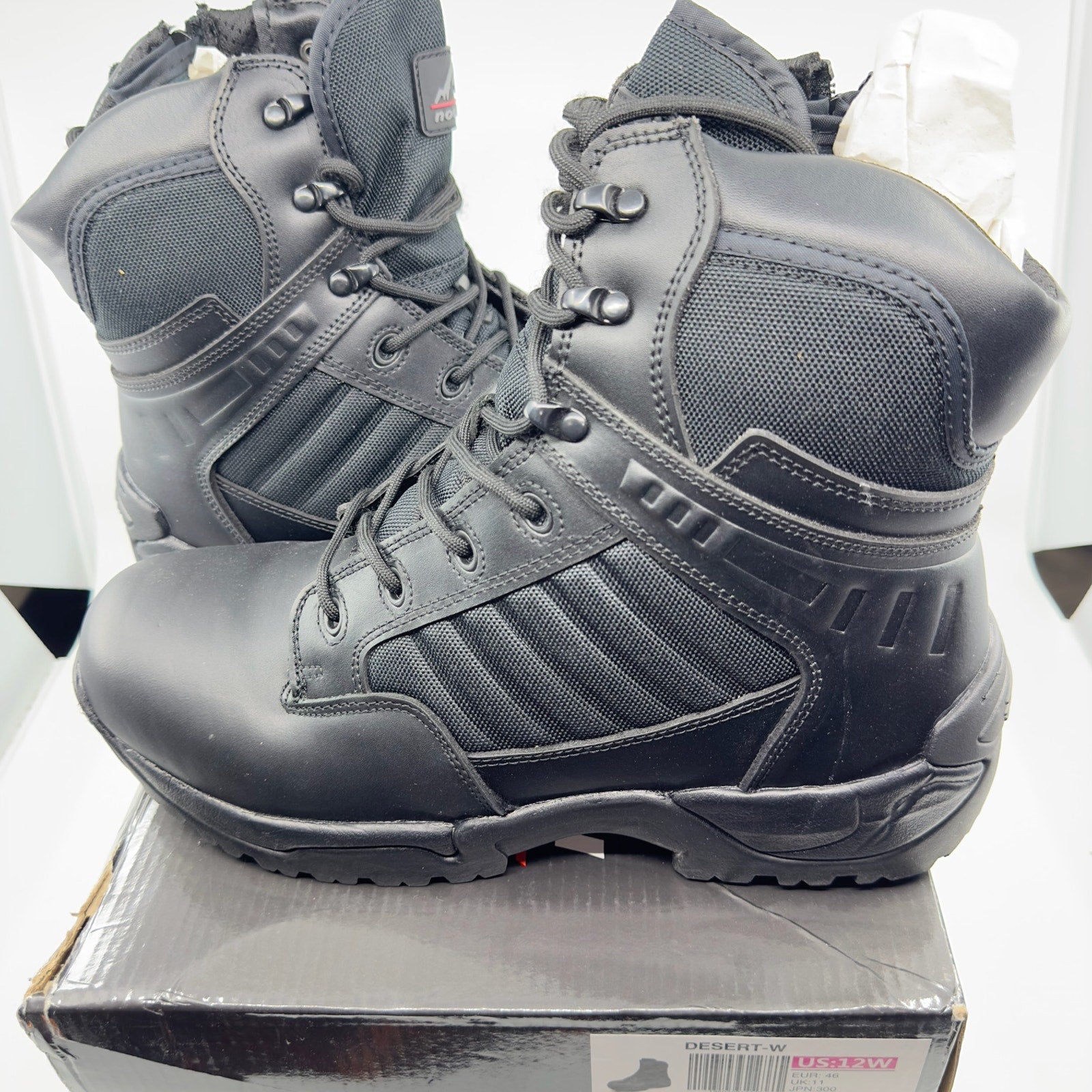 Nortiv 8 Desert-W Mens Hiking Combat Ankle Boots Military Tactical Black Size 12