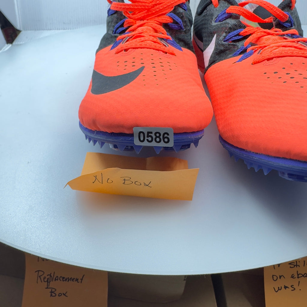 Nike Mens Zoom Rival S8 Lace Up Track/Spike Shoes 806555 804 Orange Size 11