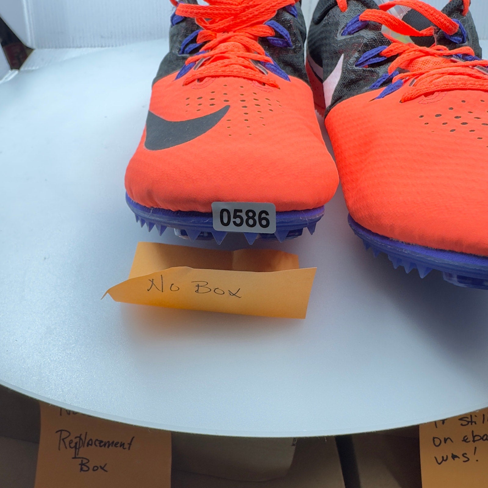 Nike Mens Zoom Rival S8 Lace Up Track/Spike Shoes 806555 804 Orange Size 11