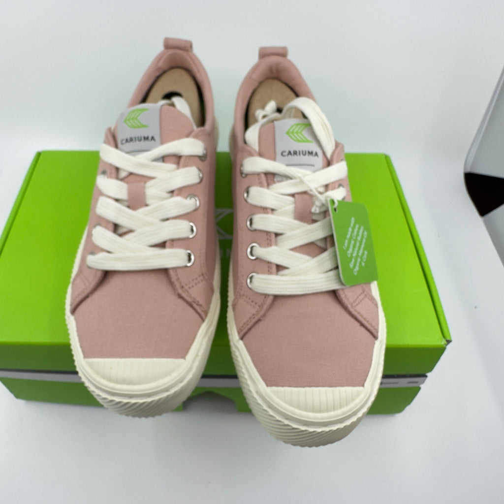 Cariuma Unisex Oca Low Sneaker Casual Shoes Lace-Up Mystic Rose Gold Pink 7/8.5