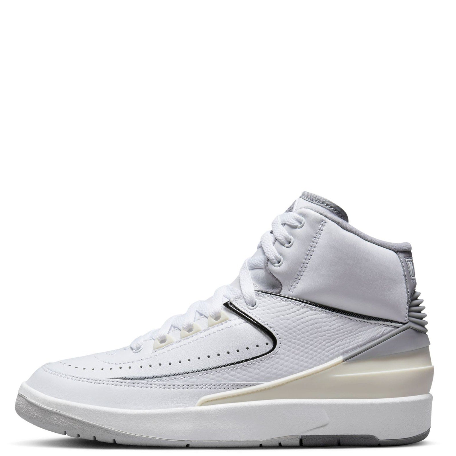 Jordan DQ8562-100 Air Jordan 2 Retro GS Athletic Sneaker Mid White/Gray 6 Kids
