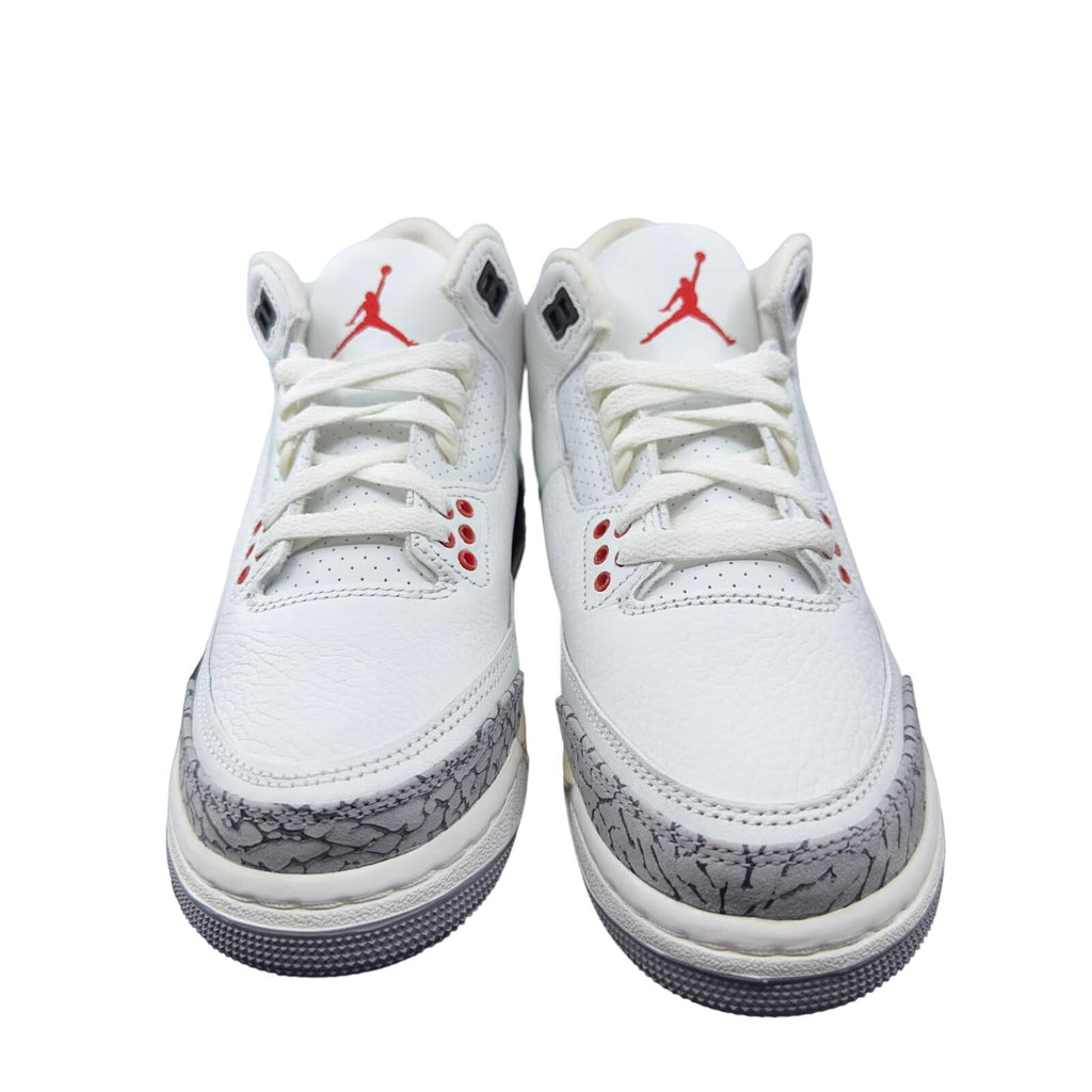 Jordan Kids Air Jordan 3 Retro (GS) Sneakers White Red 6Y DM0967-100